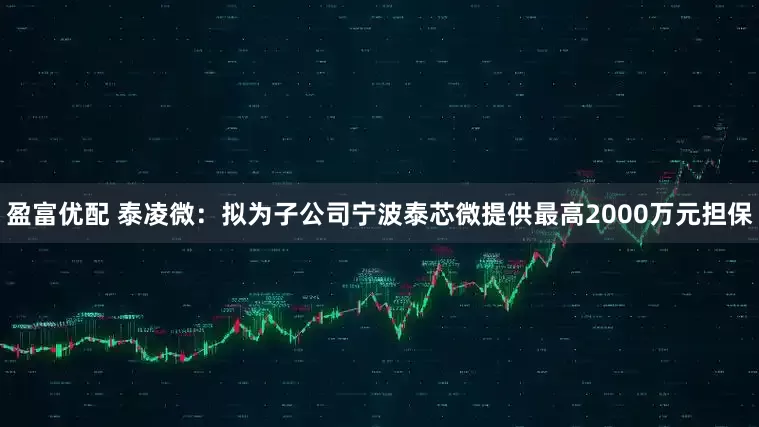 盈富优配 泰凌微：拟为子公司宁波泰芯微提供最高2000万元担保